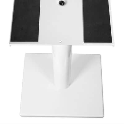 Pair 21” Steel White Stands For JBL ARENA 130 Bookshelf Speakers image 4