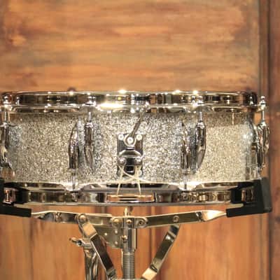 Sonor Vintage Series 5x14 Silver Glitter Snare Drum - New! image 2