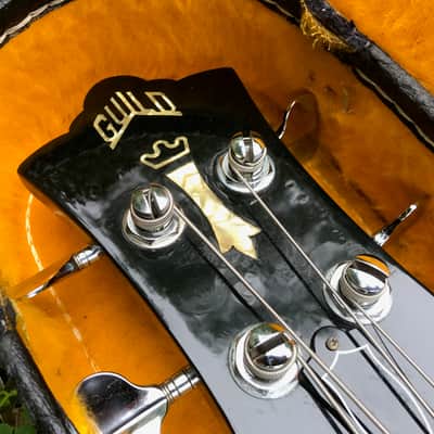 Rare  1977  Guild JetStar JSB-II Stereo/Mono 4-string Bass Black with OHSC image 15