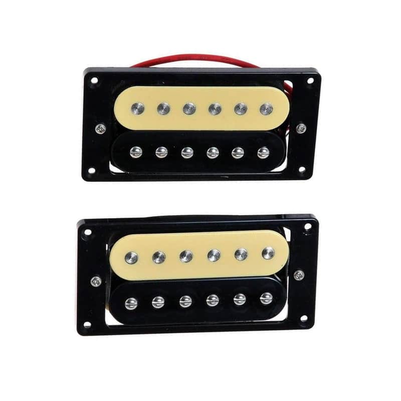 Zebra Double Coil Electric Guitar Humbuckers Neck and Bridge Pickup image 1