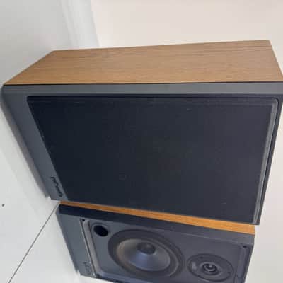 Polk Audio S4 Bookshelf Speakers HiFi Stereo Vintage Home Audio Black Left Right image 3