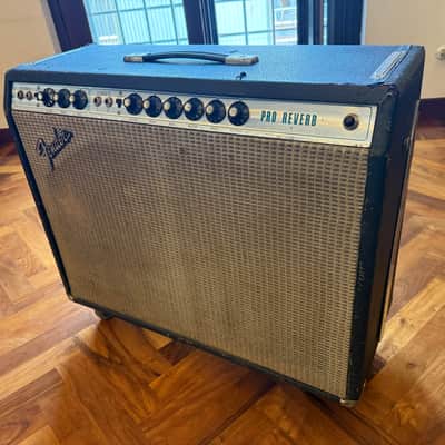 Fender Pro Reverb 2-Channel 40-Watt 2x12" Guitar Combo 1975 Silverface (no master knob) image 4