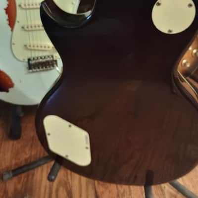 Vintage V100 Reissued Early Rare Example Pre-China Pearloid Headstock Logo Serial Number Sticker on Back Plate image 4