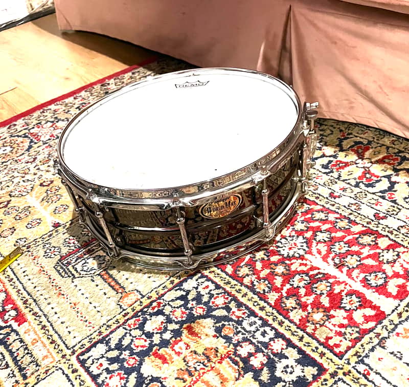Worldmax (vintage classic) 14 x 5 Black Brass Snare Drum image 1