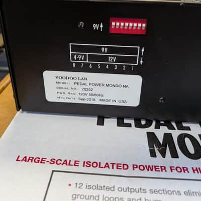 Voodoo Lab Pedal Power Mondo Power Supply w/Box & Cables (Use) image 4