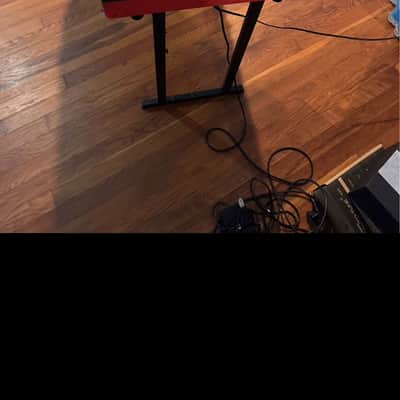 RED Farfisa Combo Compact I 61-Key Organ 1964 - 1968 - Red with Black-White / Gray-White / White-Black Keys image 3