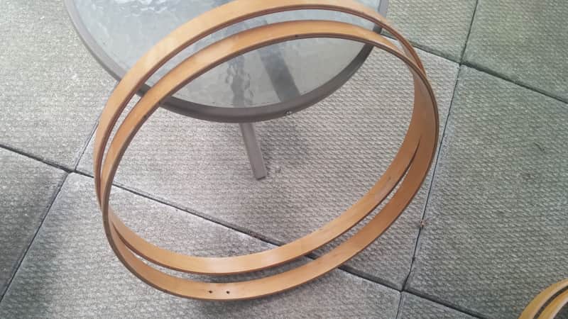 Tama Royalstar 22" Bass Drum Hoop Natural Wood LACQUER 80 2 VAILABLE image 1