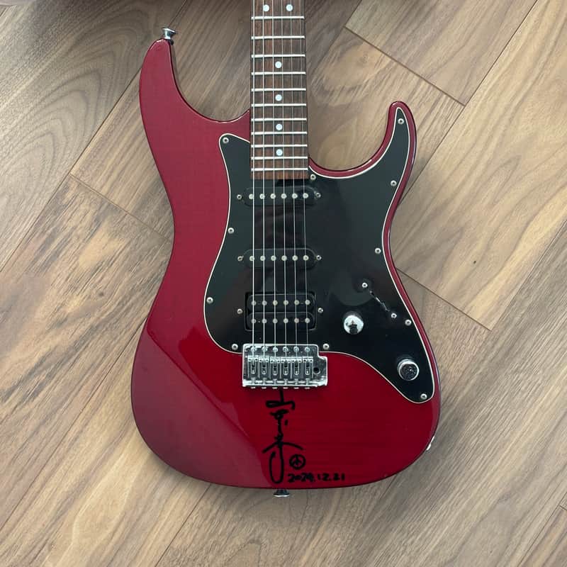 Charvel MyG Dinky Trans Red 1996 - Signed by Kyoji Yamamoto (VOW WOW / BOW WOW) - Fully Serviced image 1