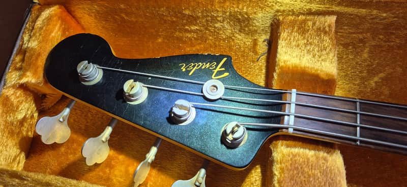 Fender 1964 Jazz Relic 2014 - Dark metallic Green image 1