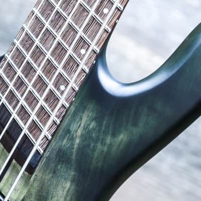 Spector NS Dimension 5 Left-Handed Multi-Scale Haunted Moss Matte Electric Bass w/Bag image 9