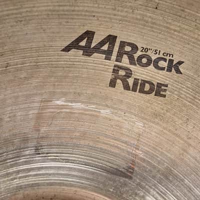 Sabian 20 inch 51 cm AA Rock Ride Cymbal  Crack  Lot 82-657 image 3