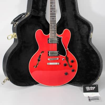 2018 Heritage H-535 Trans Red Semi-Hollow w/OHSC image 1