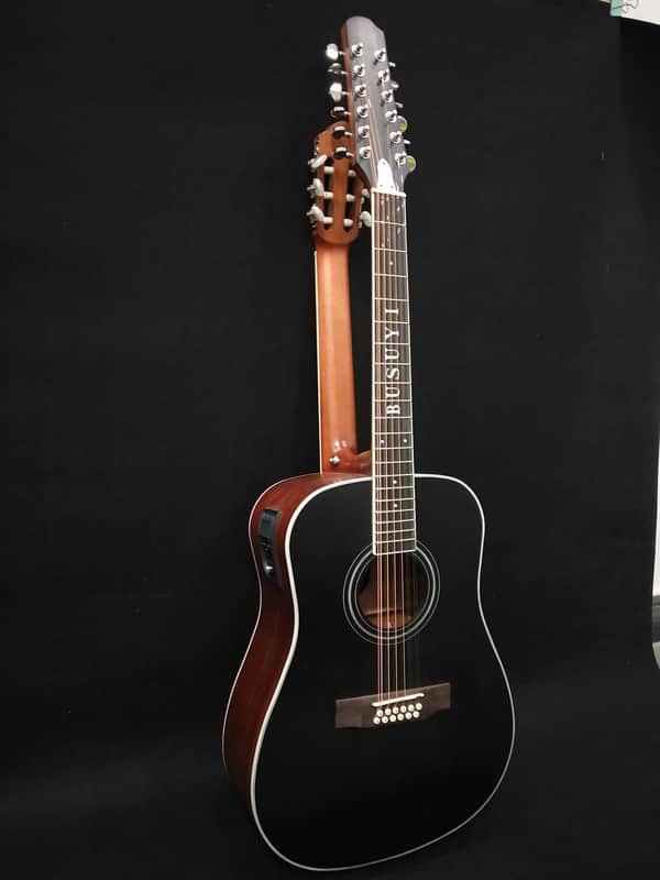 12/6 Strings Acoustic Double Neck, Double Sided Busuyi Double Neck Guitar, Travel Acoustic Guitar image 1