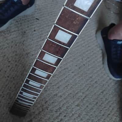Jazzmaster neck, as new, unusued, Mint condition, white binding, block inlay. Part for project luthier restoration image 5