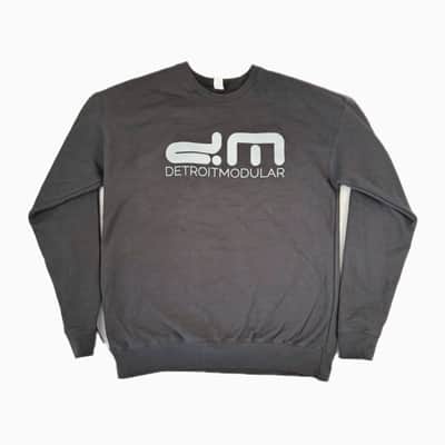 DM LONG SLEEVE SHIRTS-Crewneck Grey on Black / Medium : BRAND NEW :  [DETROIT MODULAR] image 1