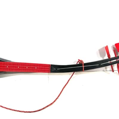 The Singing Treholipee electric ukulele uke ukulele bizarre and strange The Dark One 1969 - Black and Red image 2