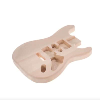 Basswood Unfinished Strat Style Guitar Body image 2