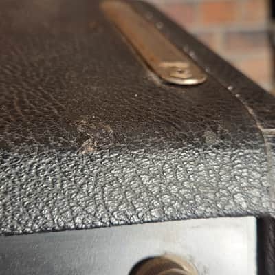 Vintage 1965 Fender Bassman 2-Channel 50-Watt Guitar Amp Head Black Panel - Replaced Late 60’s Style Grill Cloth image 7