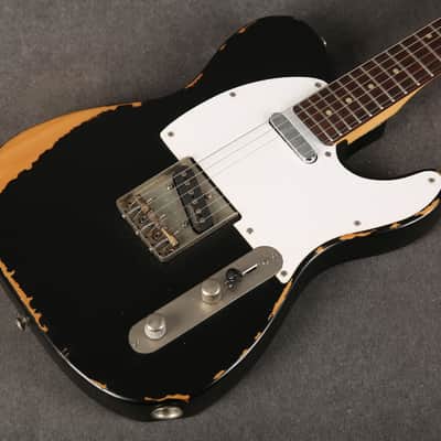 Vintage V62 ICON Electric Guitar - Distressed Black - 2nd Hand image 11