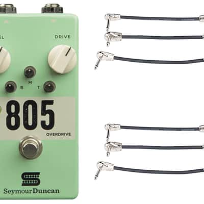 Seymour Duncan 805 Overdrive Pedal + 2x Gator Patch Cable 3 Pack image 1