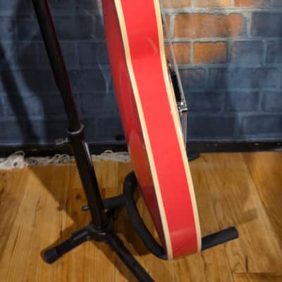 D'Angelico Premier SS Semi-Hollow Single Cutaway Stairstep Tailpiece, Ovangkol Fretboard Fiesta Red w/ Original Gig Bag image 11
