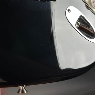 Used 2010 Fender Custom Shop 1960 Stratocaster NOS Black Matching Headstock w/case TSU24732 image 6