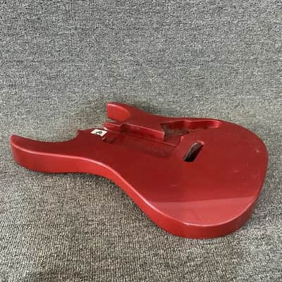 Red Solid Wood ST Style 6 String Guitar Body DIY Project image 6