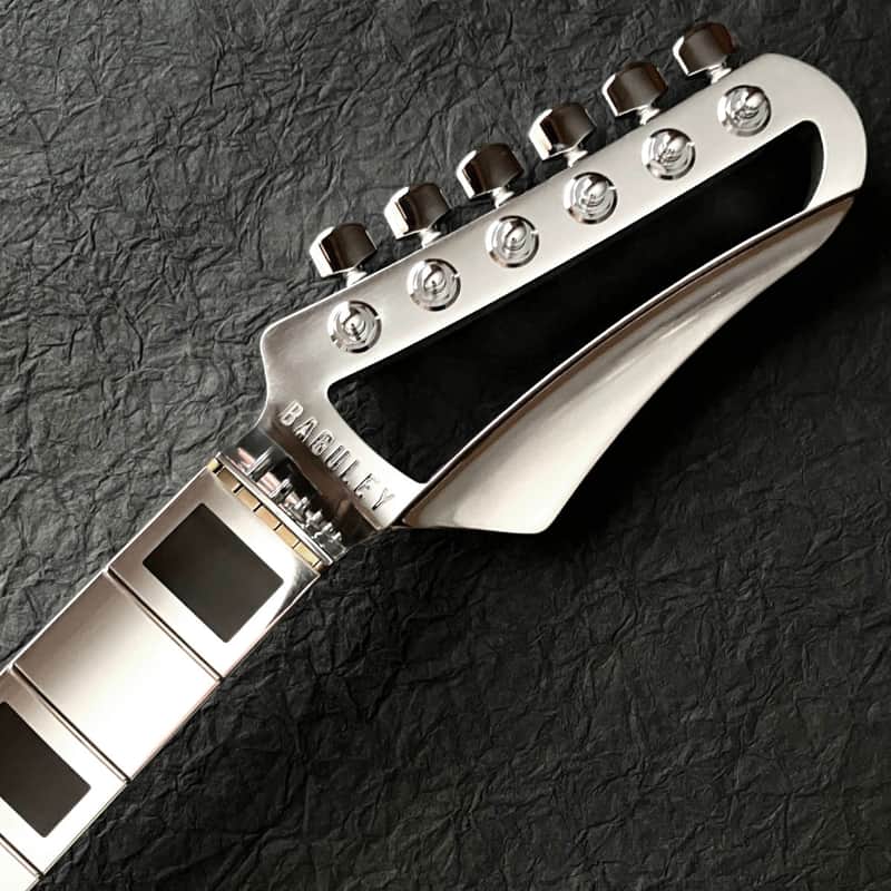 Aluminum Guitar Neck by Baguley - Strat, Polished Finish, Black