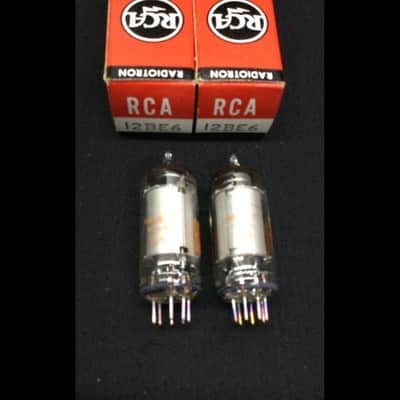 NOS NIB Pair RCA 12BE6 Vintage Radio Vacuum Tubes TESTED Mint! 9.9744 image 2