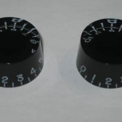 TWO new (open package) very near A+ genuine Gibson BLACK SPEED Knobs PRSK-010 (only 2 knobs from the PRSK-010 set are for sale - the other 2 knobs are NOT included) minor surface imperfections on top sides image 5