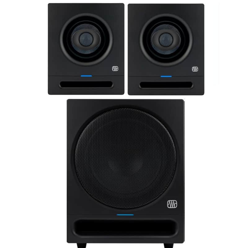 PRESONUS ERIS PRO-4 / PRO-SUB10 410w Active Coaxial Studio Reference Monitor Bundle image 1