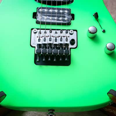 JACKSON USA Custom Shop Dinky HSH Floyd "Neon Green + Ebony" (2026) image 6