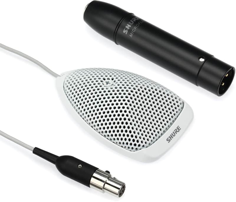 Shure MX391W-A/O Omnidirectional Boundary Microphone image 1