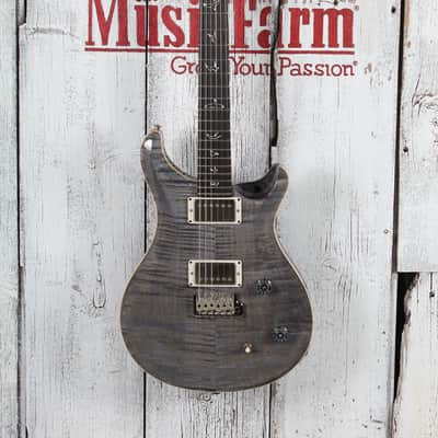 PRS CE 22 LTD Electric Guitar Flame Maple Top Faded Gray Black with Gig Bag image 4
