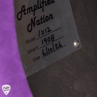 Amplified Nation Bombshell Overdrive 50w Head/1x12 Speaker Cab - Purple Suede & Liquid Gold Leaf #194 image 14