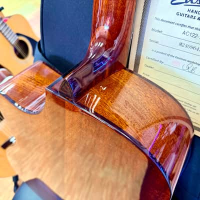 ✨MINT✨ 2024 Eastman AC122-1CE DLX Deluxe Electro Acoustic Guitar~ Natural + Bag image 17