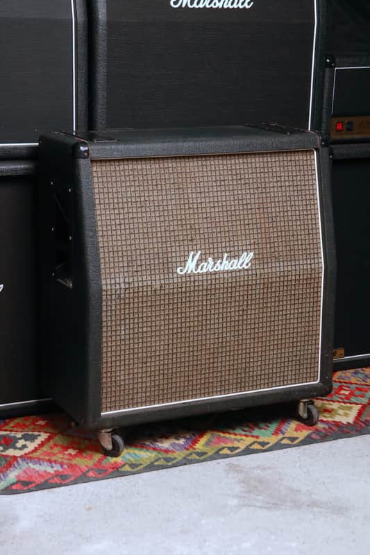 *Rare* c.1975 Marshall JMP 1935 4x12 | Loaded w/ 4x UK Celestion G12M T1511 55Hz Speakers | 1935 Bass Cabinet Guitar Amplifier Cabinet Amp Cab | Rola Blackback 25w G 12 M G12M G12 16 ohm image 1