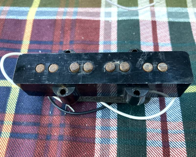 1990s Relic Fender MIM 4-String Jazz J Bass Neck Position Pickup image 1