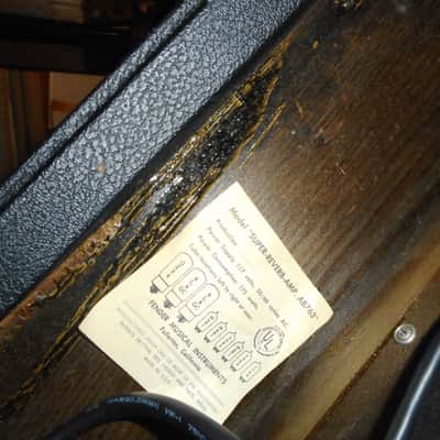 Fender Super Reverb Early Transition Drip edge AB763 1967/68 - Black / Silver image 7