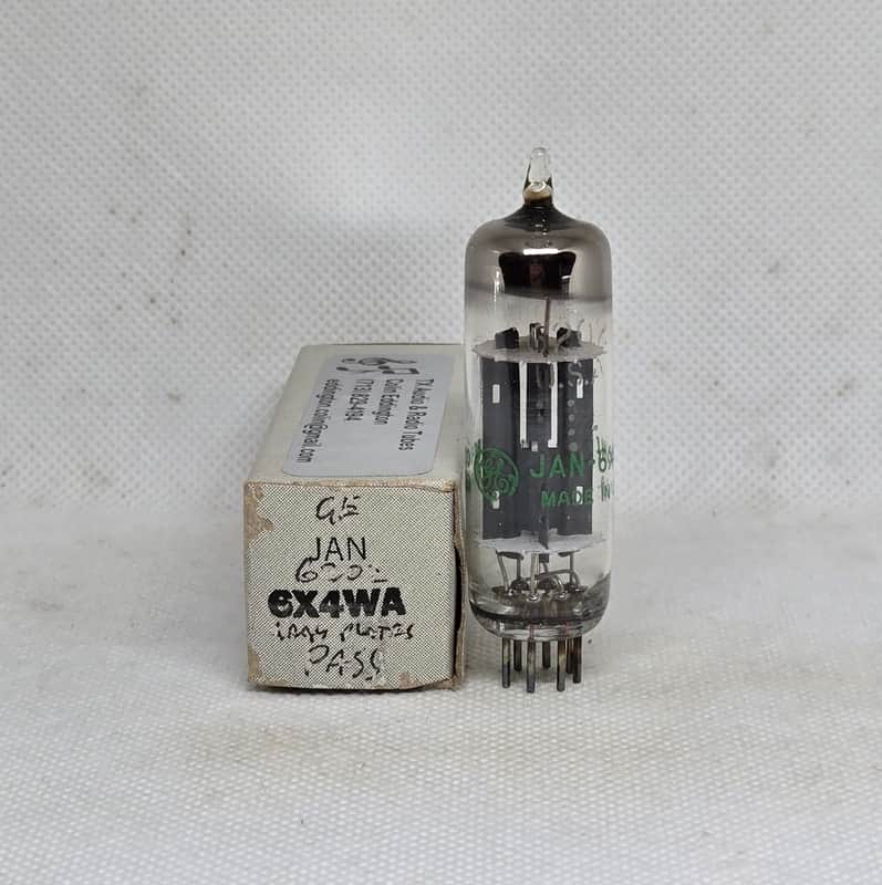 GE JAN 6X4WA / 6202 Gray Plate Balanced Single NOS Rectifier 6X4 6X4W EZ90 image 1