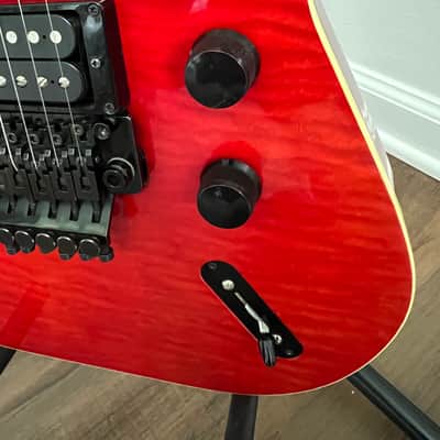 Hamer USA TLE Custom 1986 Red Boomerang Inlays Electric Guitar Tele Style image 9