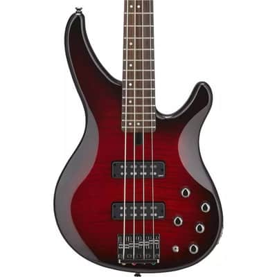 Yamaha Dark Red Burst Trbx604Fm Bass Bild 1
