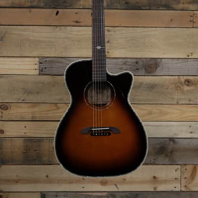 Alvarez WY1TS  Yairi Stage Series Folk Acoustic/Electric Guitar Tobacco Sunburst w/ Case image 4