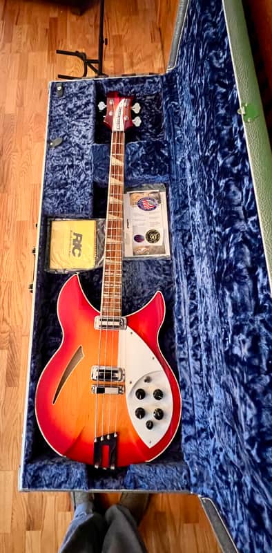 Rickenbacker 90th Anniversary 4005XC 2021 - Amber Fireglo image 1