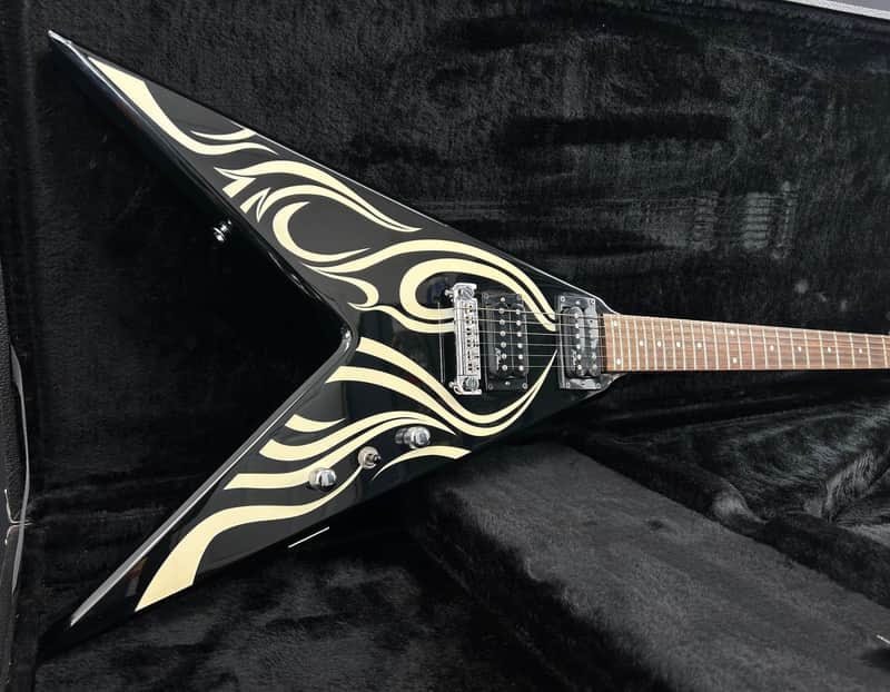 B.C. Rich KKV Kerry King V - Tribal Art w/ Fitted Case image 1