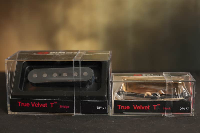 DiMarzio True Velvet T Tele Pickup Set w/ Gold Cover DP178 & DP177 Telecaster image 1