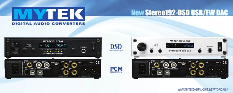 Mytek Digital Stereo192-DSD DAC-B-M Converter - Thumbnail 2
