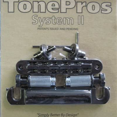 TonePros LPM04-B Standard Tuneomatic/Tailpiece Set Black
