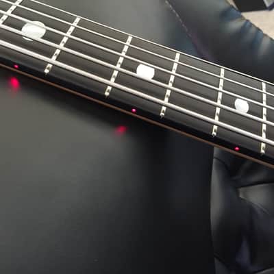 Alembic Mark King Signature Deluxe Balance Custom 5 String Bass 2000 Flame Maple LED's image 24