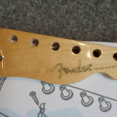 Fender Telecaster One Piece Maple Neck Block Inlays Player Series * finest original quality * 22 frets * plays & feels great * list price 459€ * SPECIAL PRICE * Bild 4